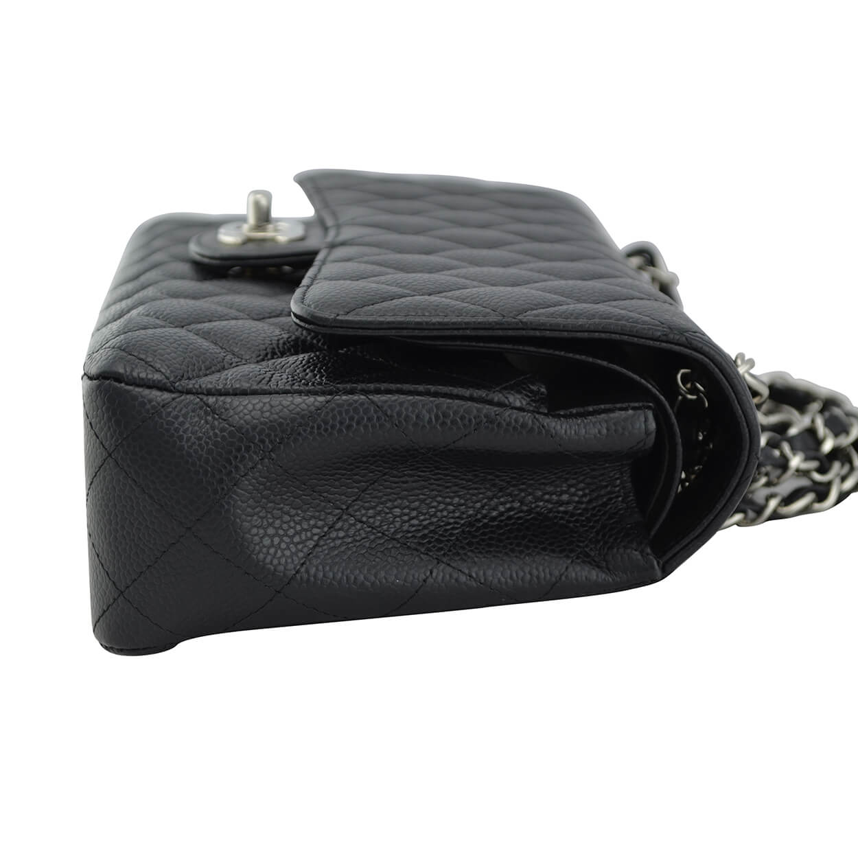 Handtasche CHANEL Timeless Medium Classic Double Flap Bag Schwarz gebraucht 5