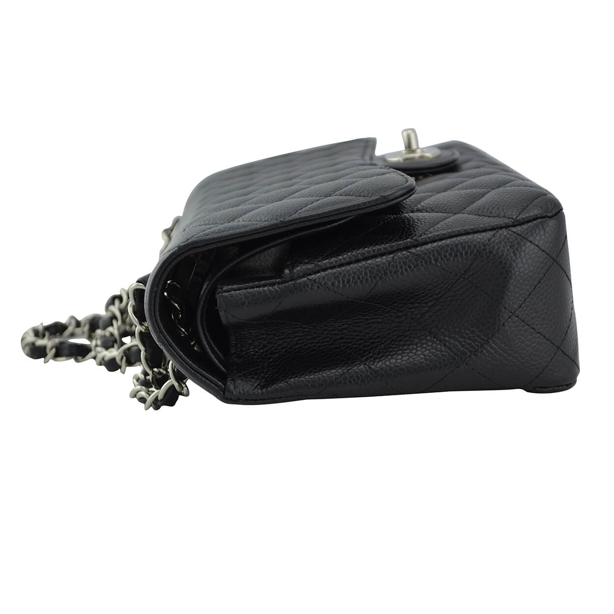 Handtasche CHANEL Timeless Medium Classic Double Flap Bag Schwarz gebraucht 6