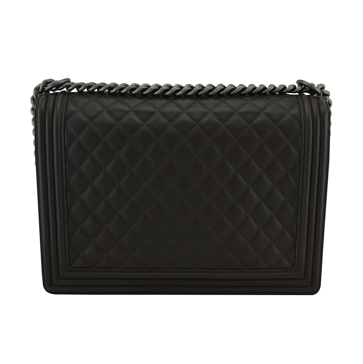 Handtasche CHANEL Large Boy Bag Braun gebraucht 3
