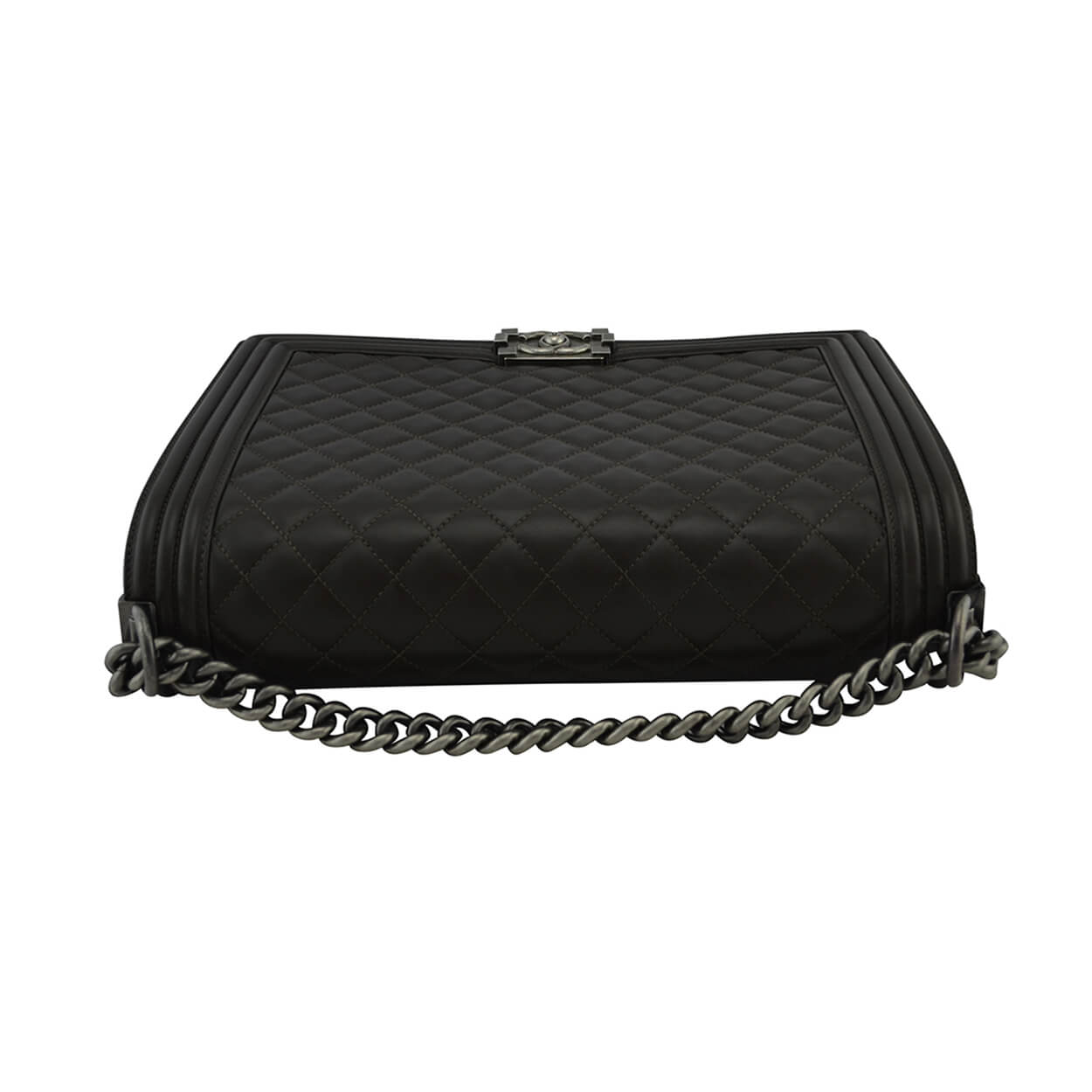Handtasche CHANEL Large Boy Bag Braun gebraucht 4