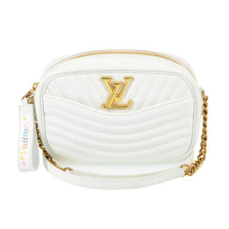 Louis Vuitton New Wave Camera Bag Kalbsleder Handtasche Weiß Second Hand 2