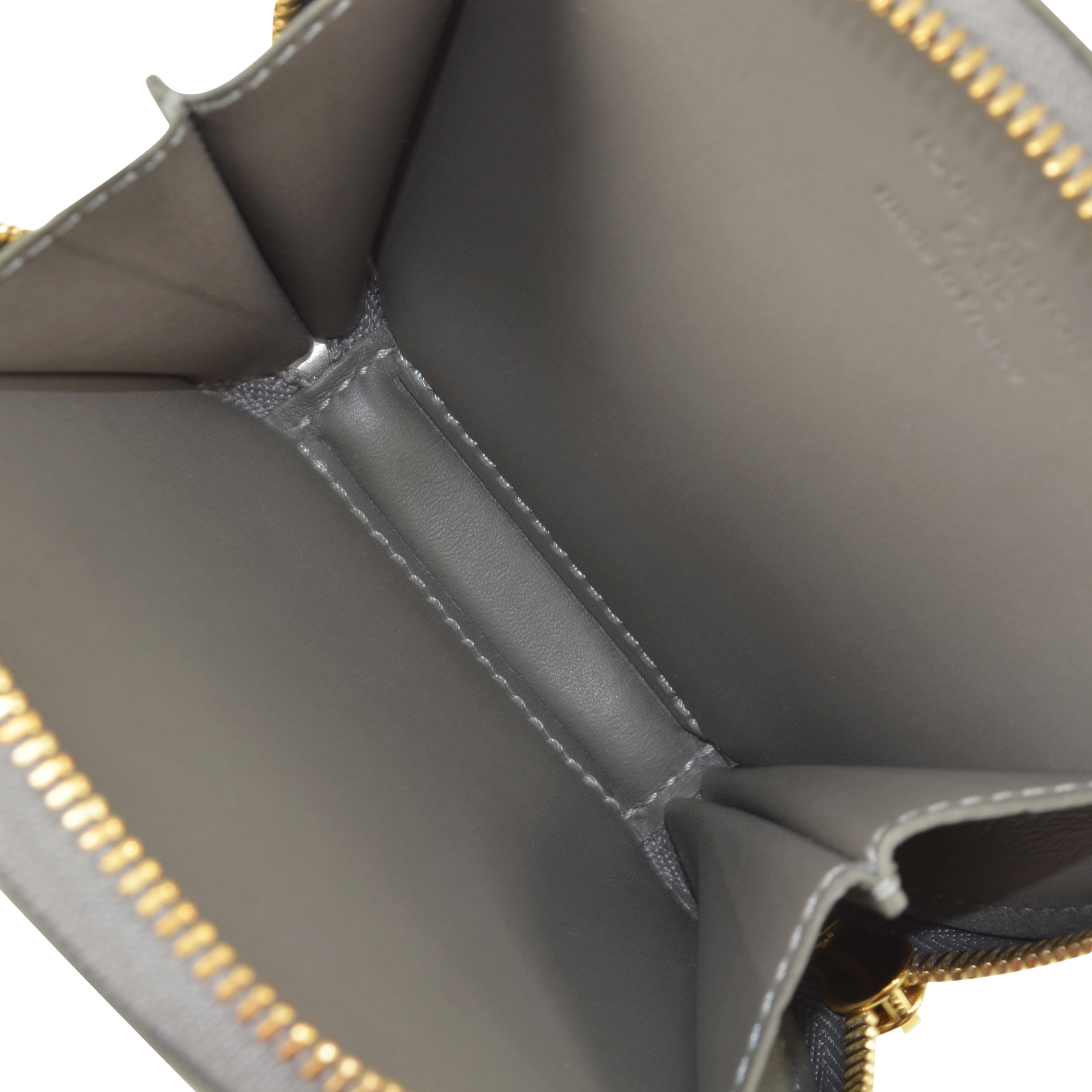 Louis Vuitton Brown x Black Micro Boite Chapeau Chain Pouch Bag Charm  242lvs212