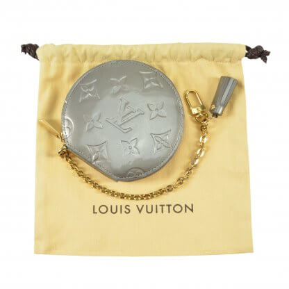 Louis Vuitton Micro Boîte Chapeau Münztasche Geldbörse Monogram Vernis Leder Second Hand 1