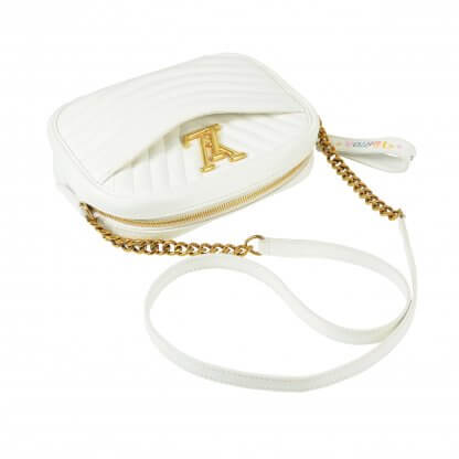Louis Vuitton New Wave Camera Bag Kalbsleder Handtasche Weiß Second Hand 8