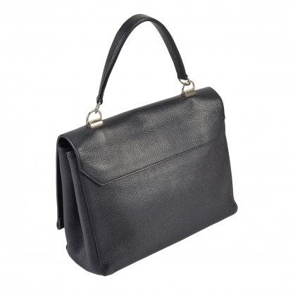 Louis Vuitton Lockme II Leder Handtasche Schwarz Second Hand 4