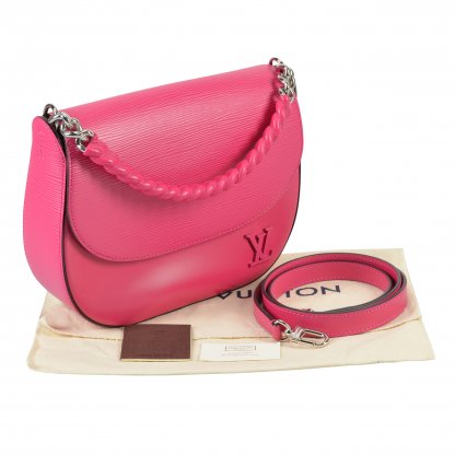 Louis Vuitton Luna Epi Leder Handtasche Hot Pink Second Hand 1