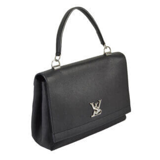 Louis Vuitton Lockme II Leder Handtasche Schwarz Second Hand 14