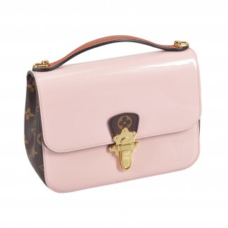 Louis Vuitton Cherrywood BB Rose Ballerine Vernis Leder Handtasche Second Hand 2