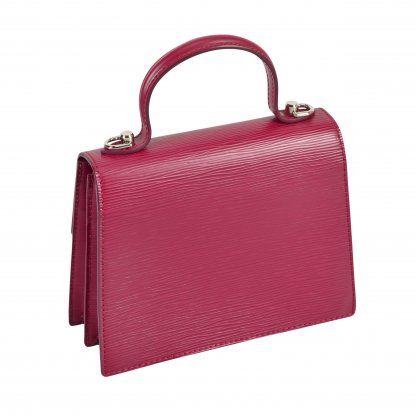 Louis Vuitton Sevigne PM Epi Leder Fuchsia Handtasche Second Hand 3