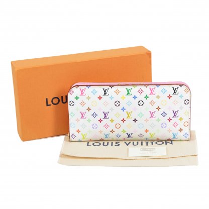 Louis Vuitton Insolite Portemonnaie Geldbörse Multicolor Litchi Second Hand 1