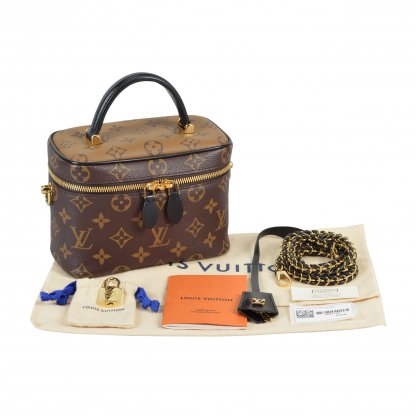 Louis Vuitton Vanity PM Monogram Canvas Reverse Handtasche Second Hand 1