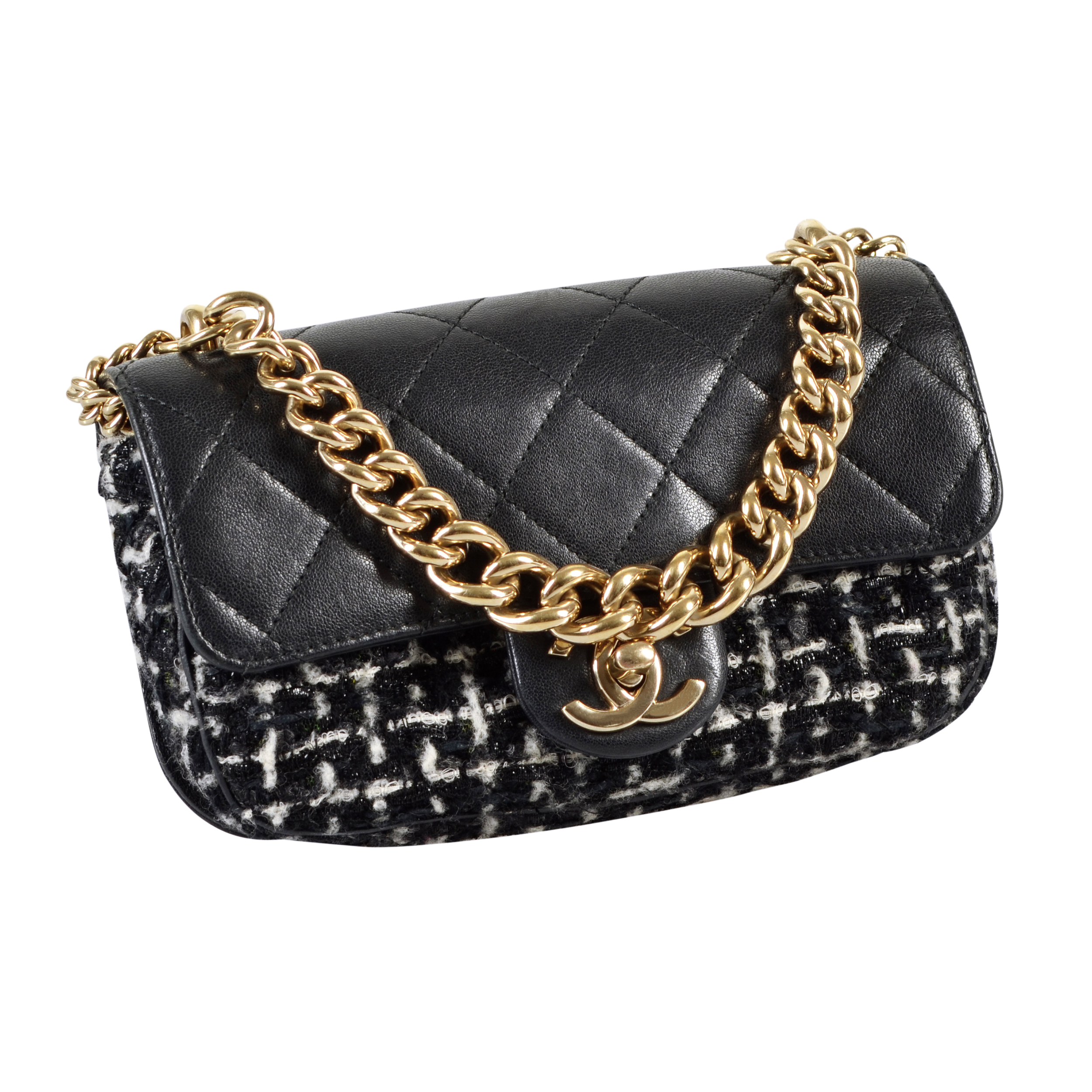 CHANEL Small Tweed Flap Bag Handtasche - MyLovelyBoutique