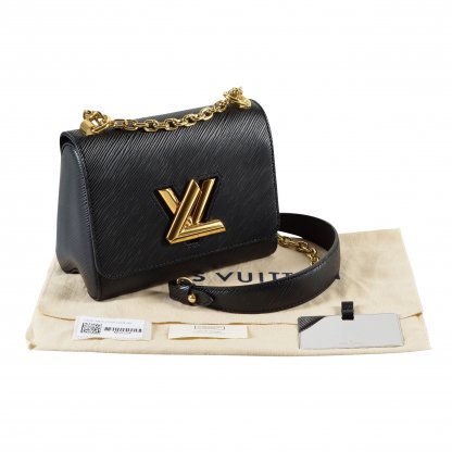 Louis Vuitton Twist PM Epi Leder Handtasche Schwarz Second Hand 14952 1