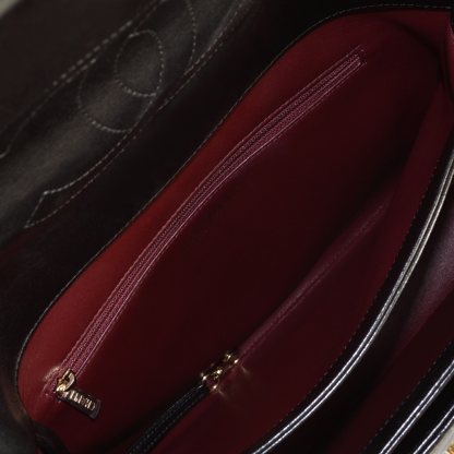 CHANEL Trendy CC Large Top Handle Bag Leder Handtasche Schwarz Second Hand 15149 9
