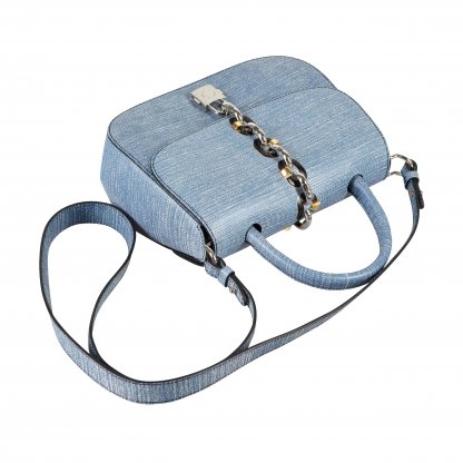 Louis Vuitton Chain It PM Denim Epi Leder Handtasche Second Hand 15340 9