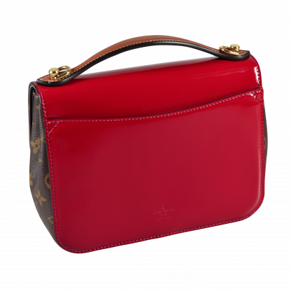 Louis Vuitton Cherrywood BB Vernis Leder Handtasche Rot Second Hand 16061 3