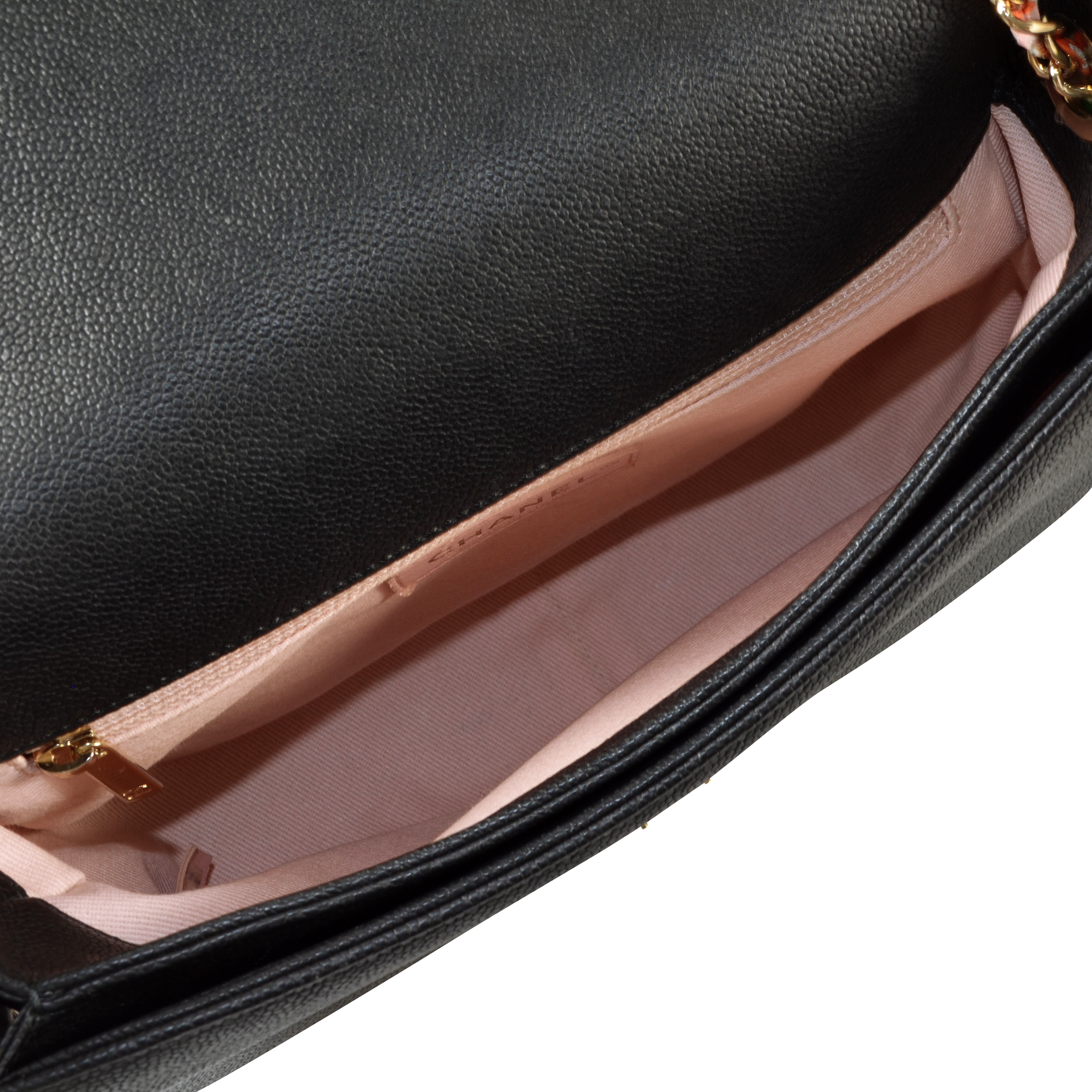 CHANEL Coco Curve Flap Bag Caviar Leder Handtasche Schwarz Second Hand 16134 9