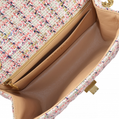 CHANEL 2.55 Reissue Mini Flap Bag Tweed Handtasche Bunt Second Hand 16026 8
