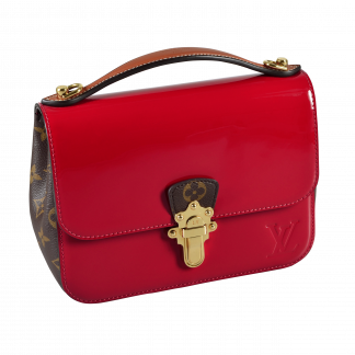 Louis Vuitton Cherrywood BB Vernis Leder Handtasche Rot Second Hand 16061 2