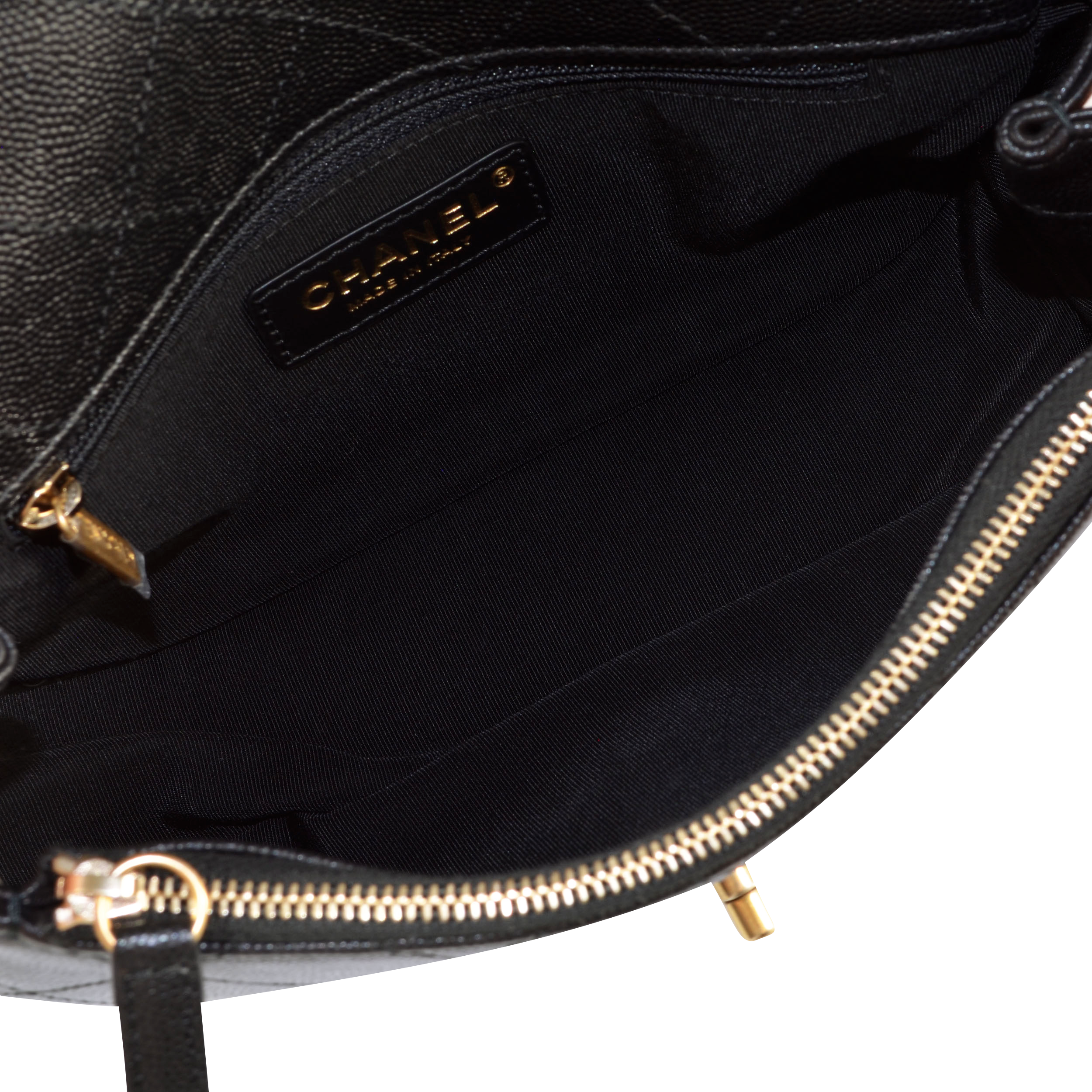CHANEL Woven Chain Around Flap Bag Leder Handtasche Schwarz Second Hand 16233 8