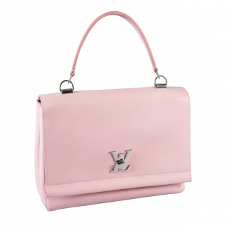 Louis Vuitton Lockme II Leder Handtasche Rose Ballerine Second Hand 16394 2