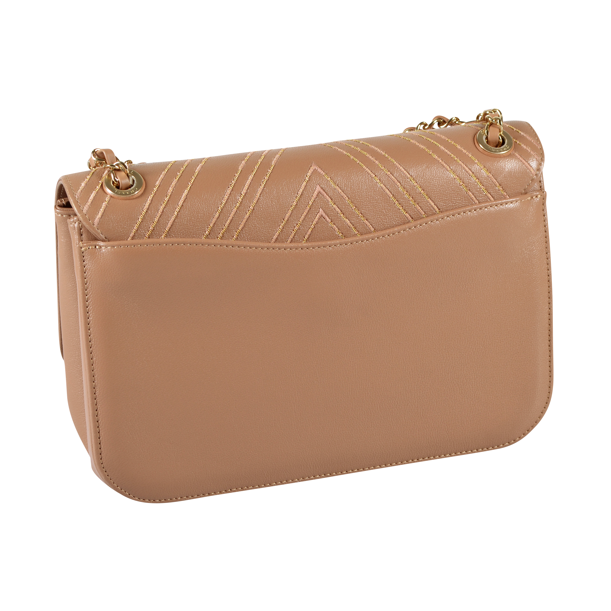 CHANEL Large Subtle Flap Bag Leder Handtasche Braun Second Hand 16534 2