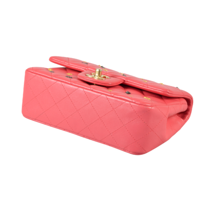 CHANEL Lucky Charm Mini Flap Bag Rosa Leder Handtasche Second Hand 16609 4