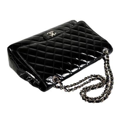 CHANEL Klassische Maxi Handtasche Timeless Classic Flap Bag Lackleder Second Hand 16676 5