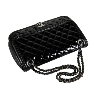 Chanel Patent Flap Bag Leder Handtasche Second Hand 17083 5