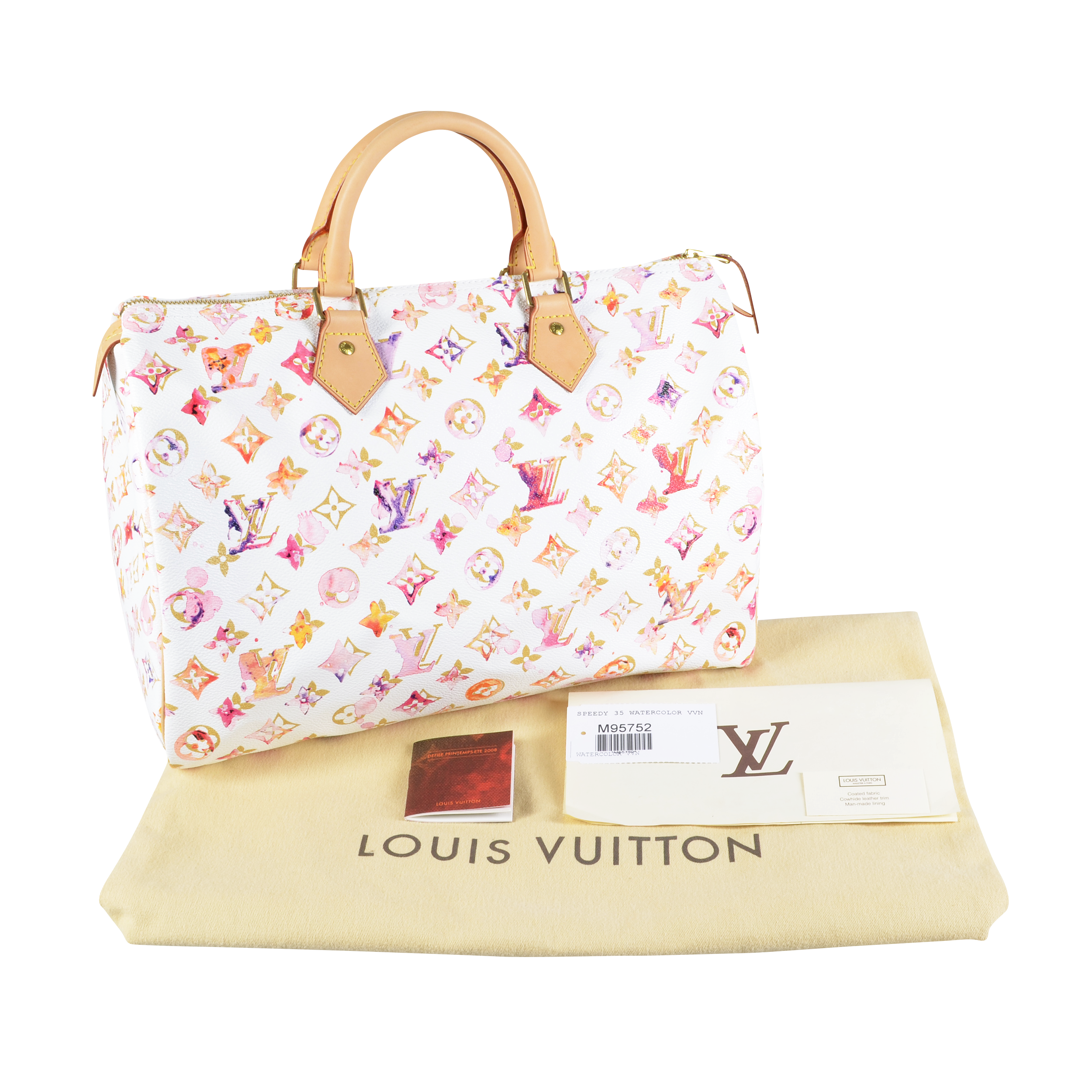 Louis Vuitton Speedy 35 Monogram Aquaralle Watercolor Second Hand 17001 1