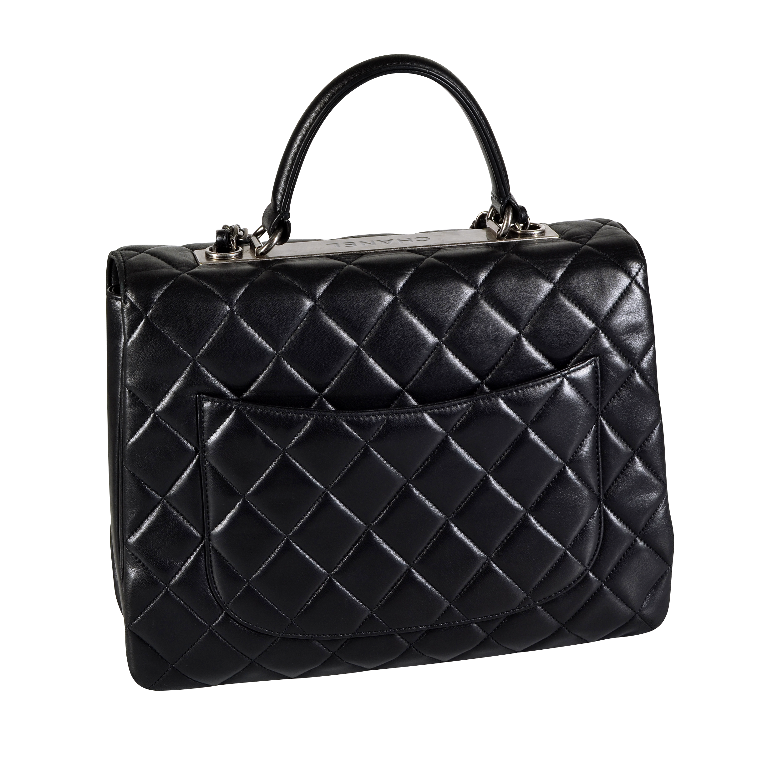 Trendy cc top handle leather handbag Chanel Black in Leather - 36181566