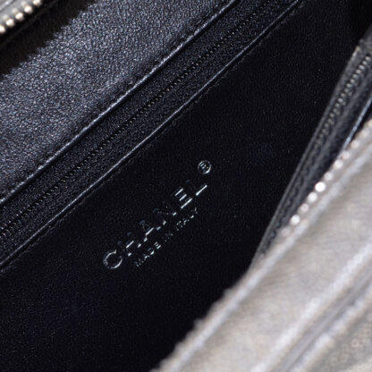 CHANEL Metallic Medium Filigree Vanity Bag Leder Handtasche Second Hand 17484 8
