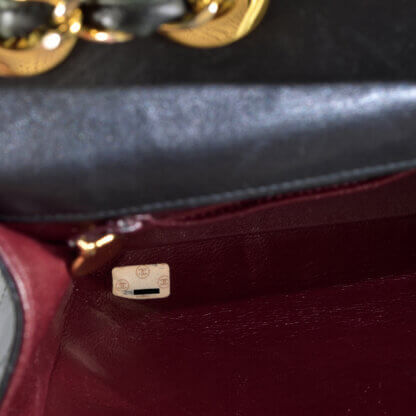 CHANEL Vintage Timeless Maxi Flap Bag Leder Handtasche Schwarz Second Hand 17987 9