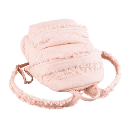Chanel Rucksack Baumwolle Rosa Second Hand 17976 5