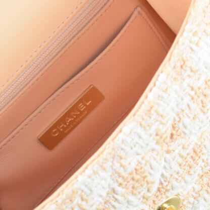 Chanel Mini Flap Bag With Top Handle Tweed Handtasche Second Hand 18115 8
