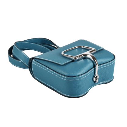 Hermès Della Cavalleria Leder Handtasche New Bleu Jean 18232 4