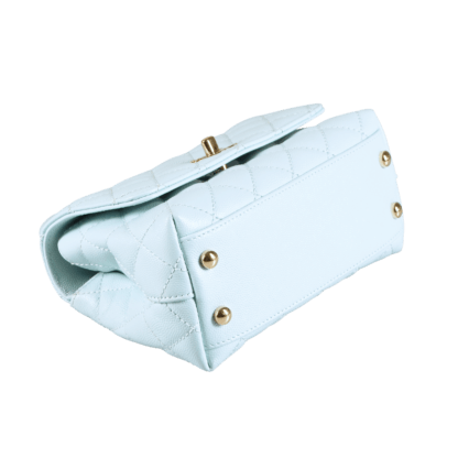 CHANEL Coco Handle Mini Leder Handtasche Second Hand 19240 4