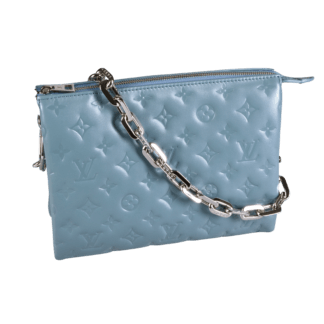 Louis Vuitton Coussin PM Leder Handtasche Bleu Glacier Second Hand 19470 1
