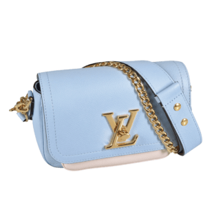 Louis Vuitton Lockme Tender Leder Handtasche Bleu Nuage 19659 1
