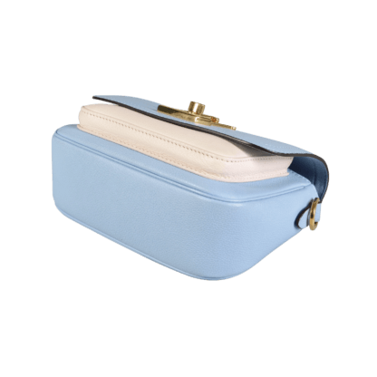 Louis Vuitton Lockme Tender Leder Handtasche Bleu Nuage 19659 3