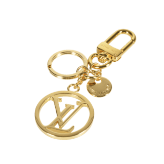 Louis Vuitton LV Circle Schlüsselanhänger Taschenschmuck Gold Second Hand 19869 1