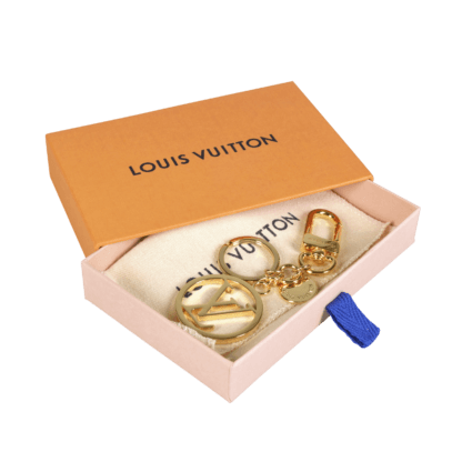 Louis Vuitton LV Circle Schlüsselanhänger Taschenschmuck Gold Second Hand 19869 3