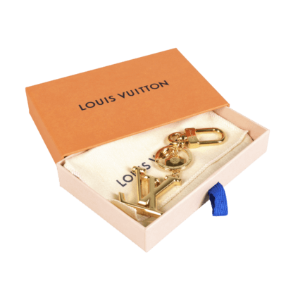 Louis Vuitton LV Facettes Schlüsselanhänger Taschenschmuck Gold Second Hand 19871 0