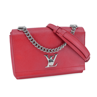 Louis Vuitton Lockme II BB Leder Handtasche Rot Second Hand 21032 0