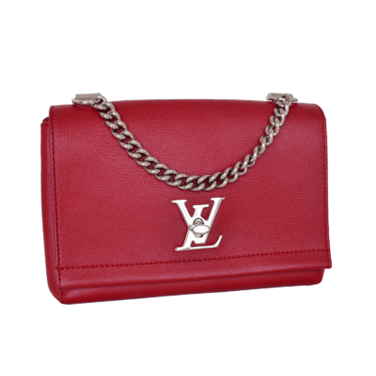 Louis Vuitton Lockme II BB Leder Handtasche Rot Second Hand 21032 02
