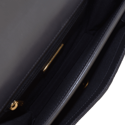 CHANEL Chain Handle Flap Bag Leder Handtasche Schwarz Second Hand 21139 7