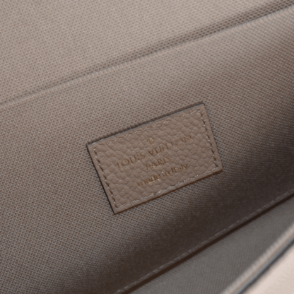 Louis Vuitton Pochette Felicie Monogram Empreinte Leder Handtasche Tourterelle Creme Second Hand 21194 7