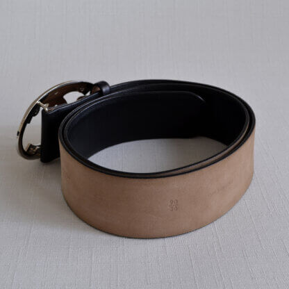 CHANEL 05P CC Leder Gürtel Schwarz Leather Belt Second Hand 21486 4