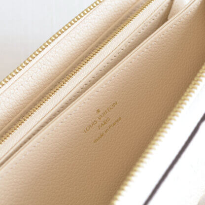 Louis Vuitton Zippy Wallet Geldbörse Monogram Empreinte Leder Portemonnaie Creme Second Hand 21575 10
