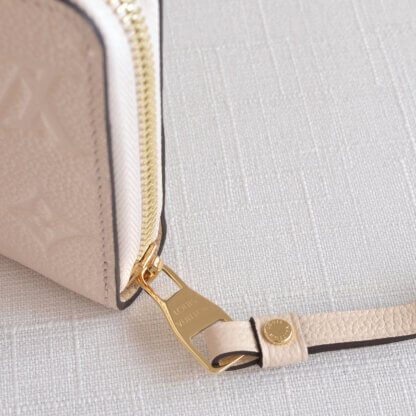 Louis Vuitton Zippy Wallet Geldbörse Monogram Empreinte Leder Portemonnaie Creme Second Hand 21575 7